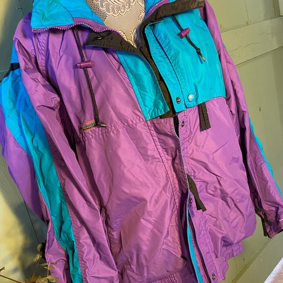 Vintage Blue and Purple Columbia Ski Jacket - Picture 5 of 6